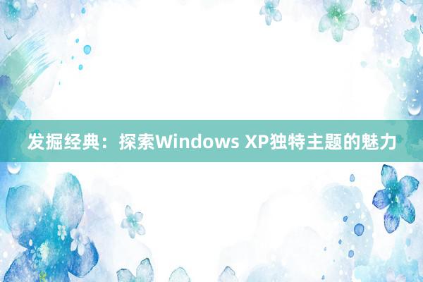 发掘经典：探索Windows XP独特主题的魅力
